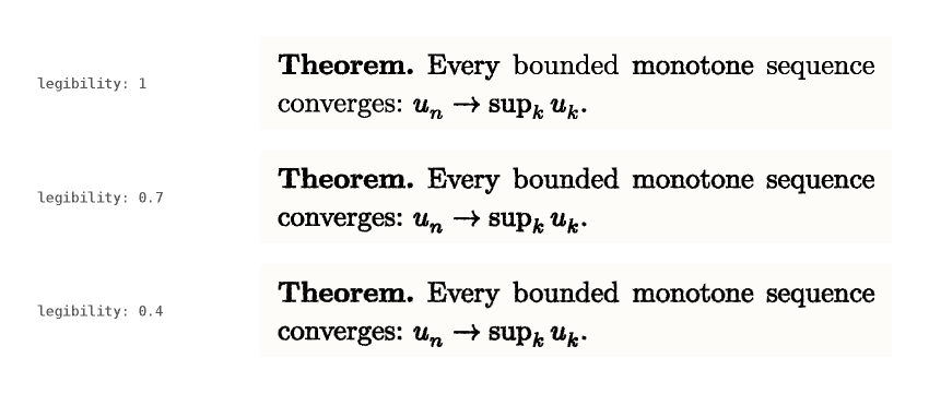 legibility 1, 0.7, 0.4