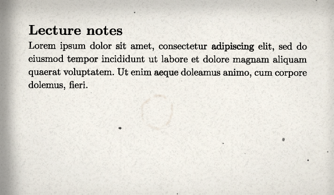 Regular page
